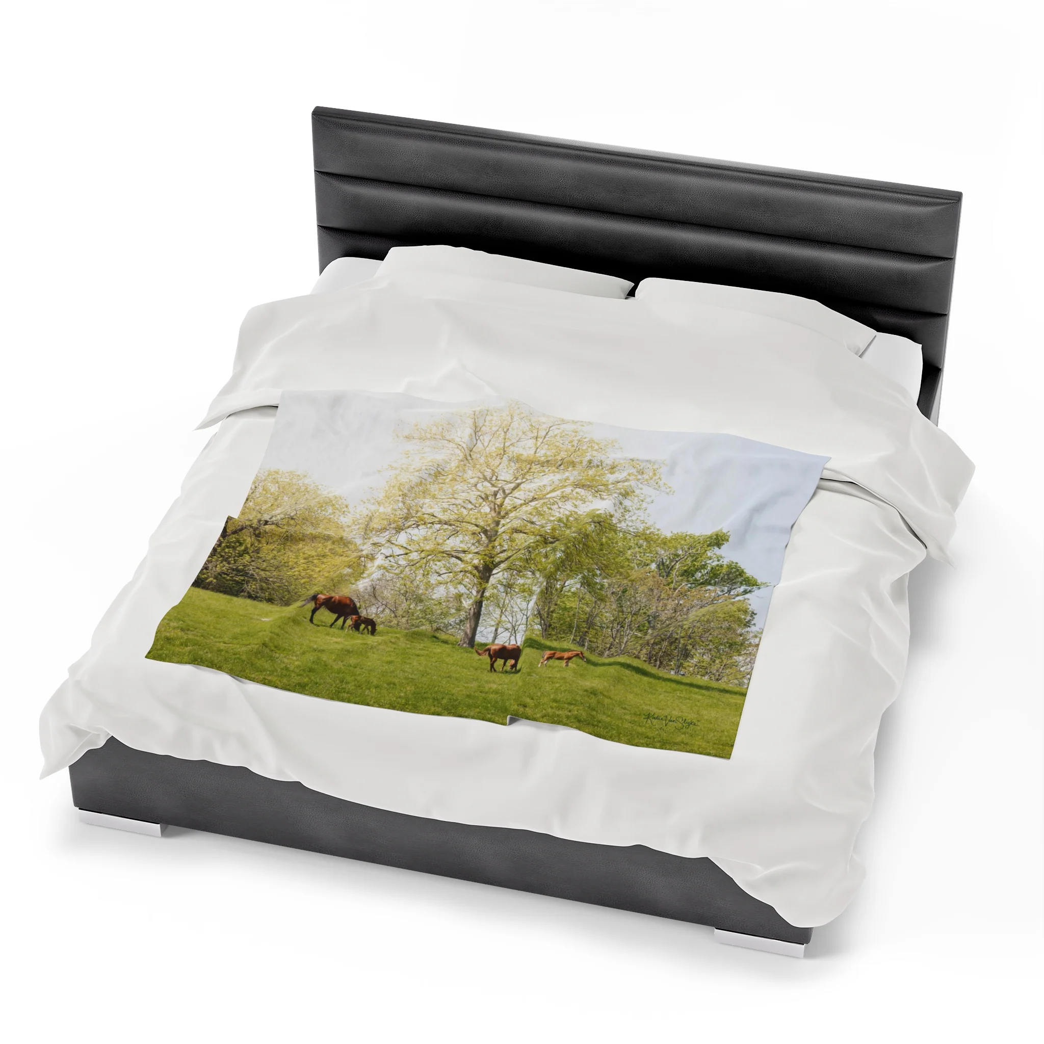 Running Springs Plush Blanket by Katie Van Slyke™ - Image 4
