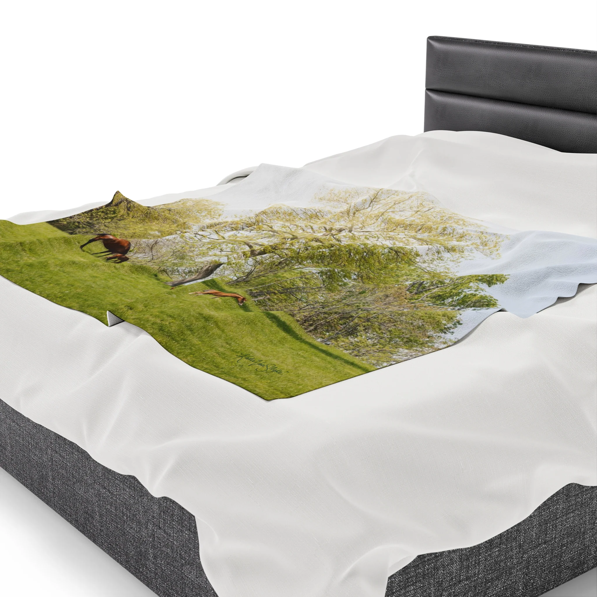 Running Springs Plush Blanket by Katie Van Slyke™ - Image 5