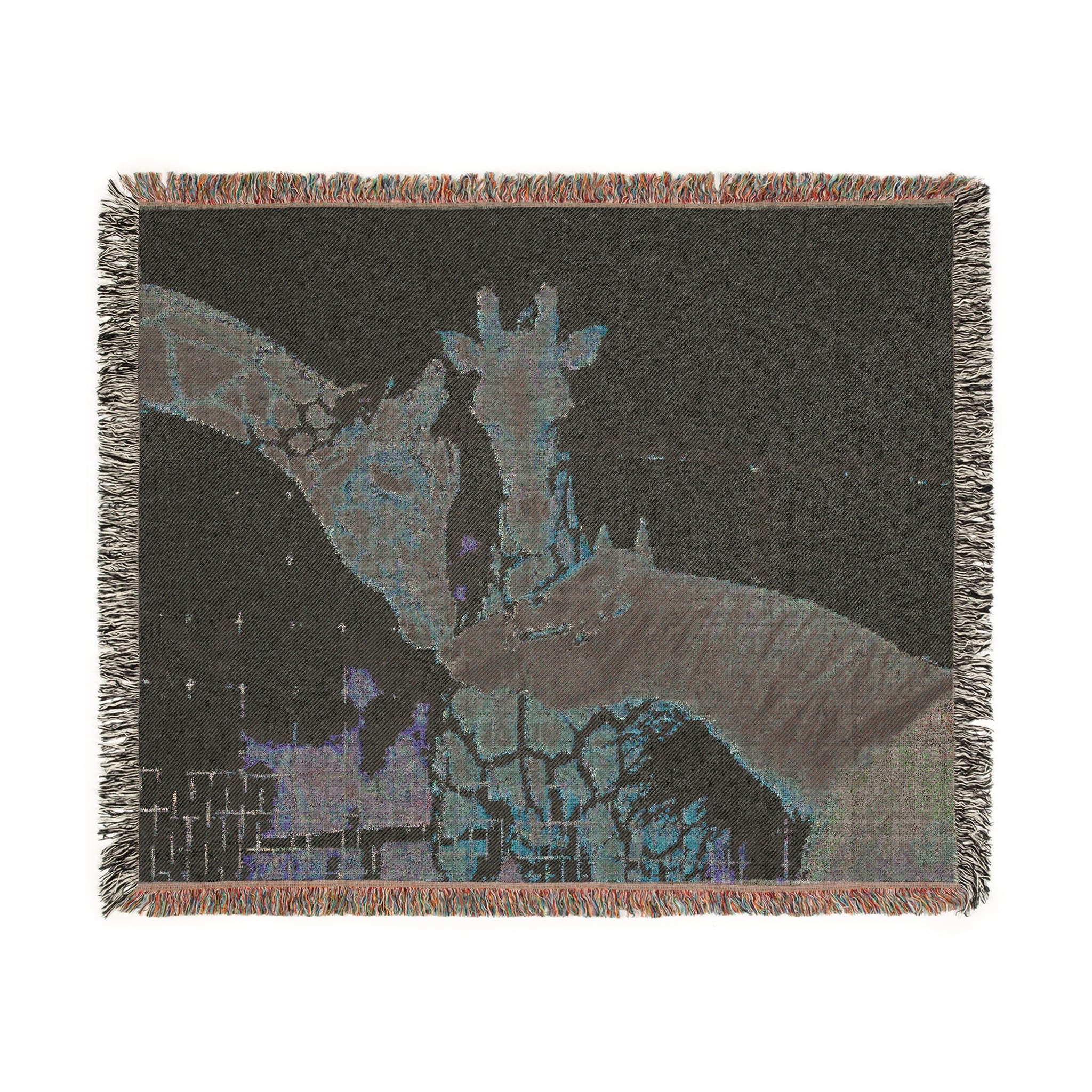VS Code Red Giraffe Woven Blanket by Katie Van Slyke™ - Image 3